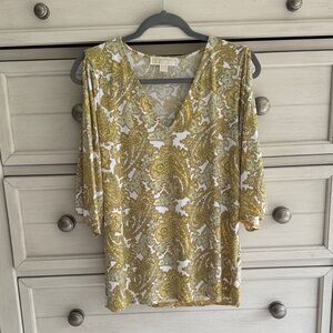 Michael Kors Paisley Blouse
With Cut-Out Sleeves